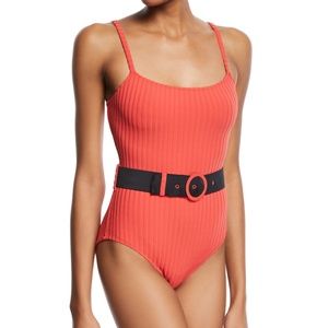 SOLID & STRIPED THE NINA BELTED ONE PIECE SWIMSUIT
